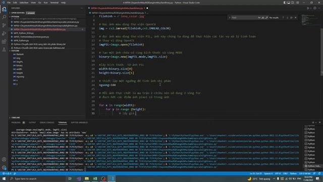#Xử lý ảnh - #XLA3 - Chuyển ảnh màu #RGB sang ảnh #nhị phân #Binary bằng ngôn ngữ #python смотреть онлайн