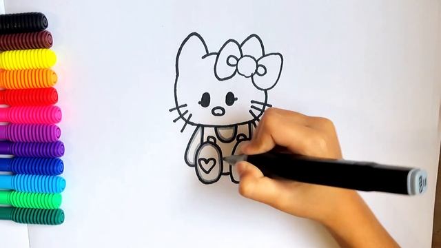 Hello Kitty. Draw Hello Kitty. Рисую Хеллоу Китти. #hellokitty #drawing смотреть онлайн