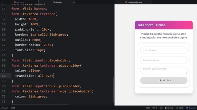 Responsive Chat Box UI Design using only HTML & CSS смотреть онлайн
