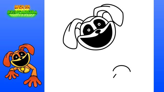 Como DESENHAR O DOG DAY - Como DIBUJAR A DOGDAY - Poppy Playtime Chapter 3 - [ Drawing Tutorial ]
