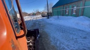ДТ-75 Чистка снега