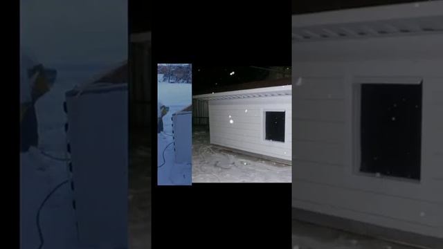 Когда очень любишь своего питомца: будка с подогревом для собаки.