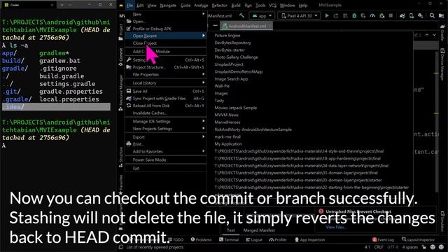 How to fix error: Untracked Files Prevent Checkout in Android Studio/IntelliJ IDEA смотреть онлайн