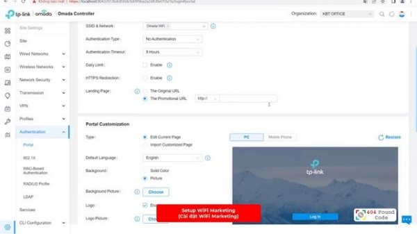 [TP-Link] Instructions for setting up WiFi Marketing on EAP223 with Omada Controller