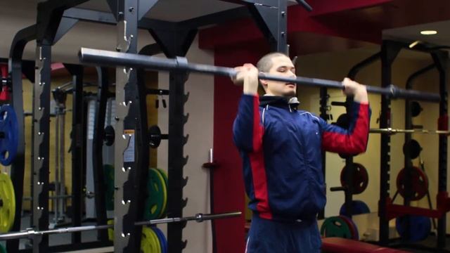 Жим штанги стоя смотреть онлайн