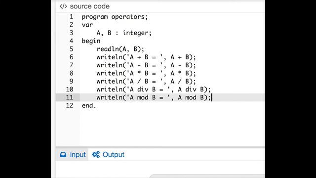 2.5 Pascal Arithmetic Operators смотреть онлайн