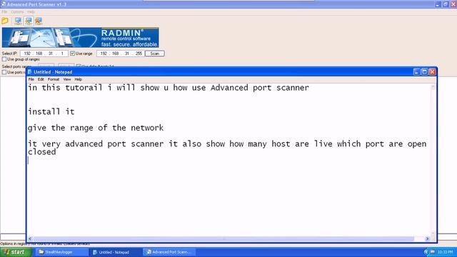 Advanced Port Scanner смотреть онлайн