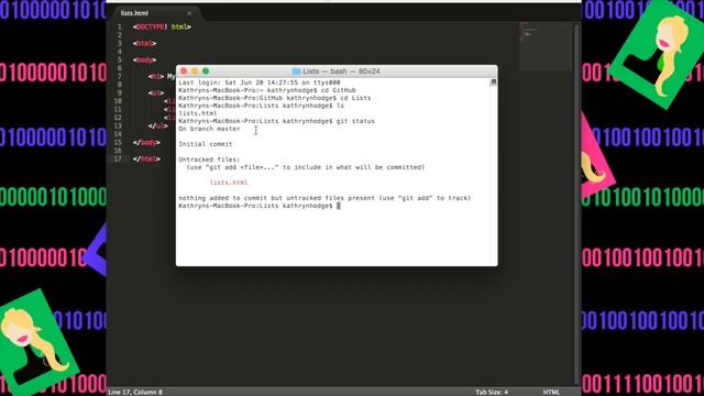 GitHub Tutorial: GitHub Terminal Commands смотреть онлайн
