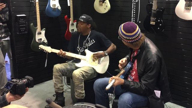 Eric Gales & Greg Koch Live At NAMM 2017 Little Wing Cover Of Jimi Hendrix