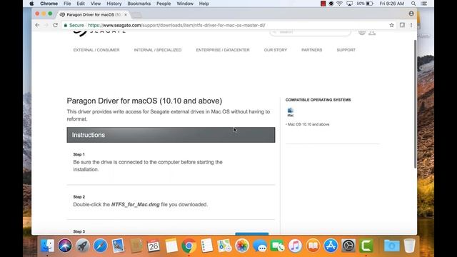Toolkit for macOS - Paragon driver for NTFS смотреть онлайн