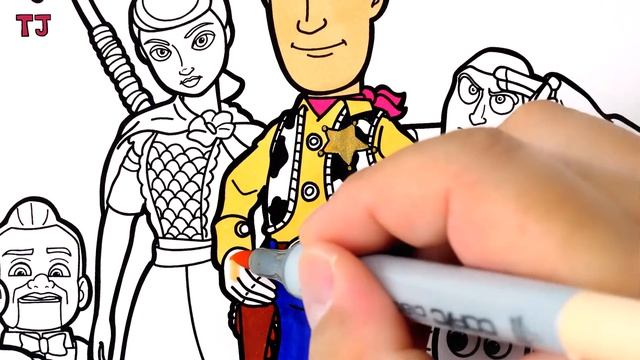 Toy Story 4 Coloring Page Drawing And Coloring