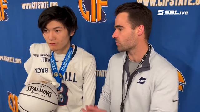 Stuart Hall's Jackson Jung discusses hitting five 3-pointers in state championship win over Chaffey смотреть онлайн