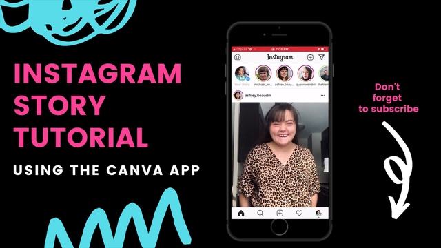 How to Make Instagram Story Graphics in Canva | Canva Tutorial смотреть онлайн