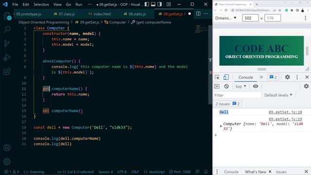 Object Oriented Programming Bangla #9 Getters and Setters with OOP in Javascript Bangla смотреть онлайн