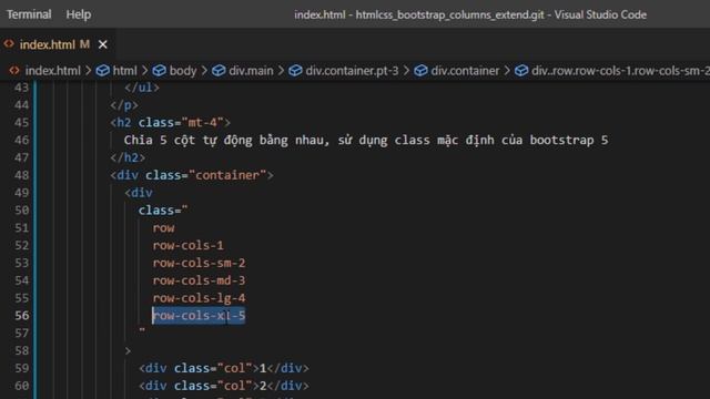 Html, css có share code mẫu - Chia layout 5 cột với bootstrap 3, 4, 5 - bootstrap 5 columns смотреть онлайн