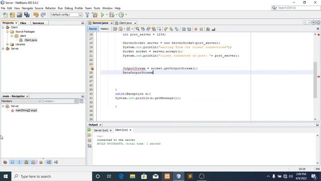 java server and client sockets смотреть онлайн