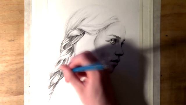 Daenerys Targaryen Drawing - Game of Thrones Fan Art Time Lapse смотреть онлайн
