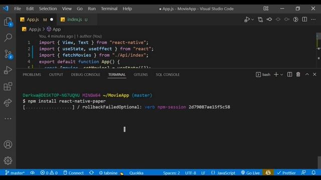 Build A Movie Application With React Native | | Step by step tutorial смотреть онлайн