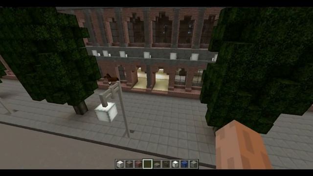 Minecraft Train Station-  майнкрафт железнодорожный вокзал