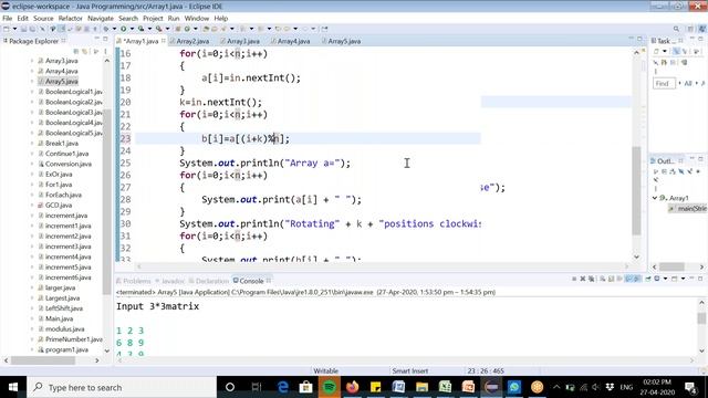 Array problems (Java) смотреть онлайн