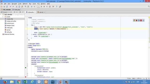 04 - Full Calendar, Base de datos (recuperar eventos desde una base de datos) смотреть онлайн