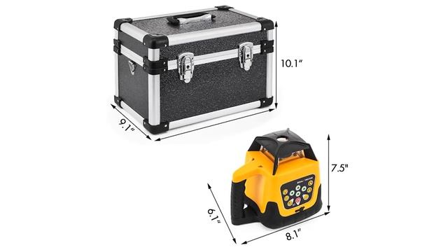 Роторный лазерный уровень VEVOR, автоматический нивелир с красным/зеленым лучом и вертикальной