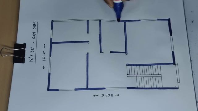 18 x 36 sqft house design II 18 x 36 ghar ka naksha II 18 x 36 house plan смотреть онлайн
