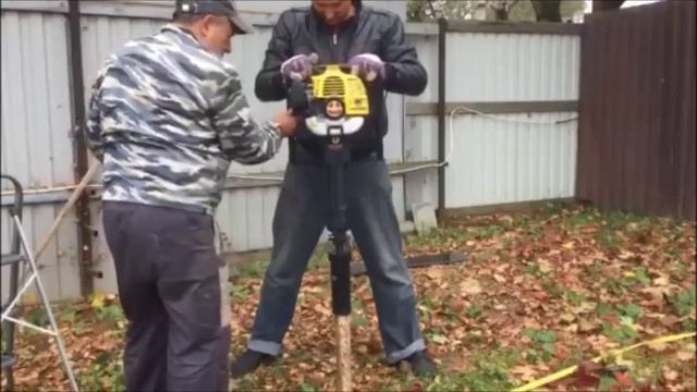 Копер с бензиновым двигатилем PD 75 TECAMECH смотреть онлайн