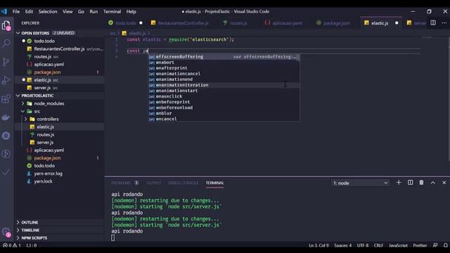 Criando um ambiente com Nodejs , Elasticsearch e Kibana. смотреть онлайн