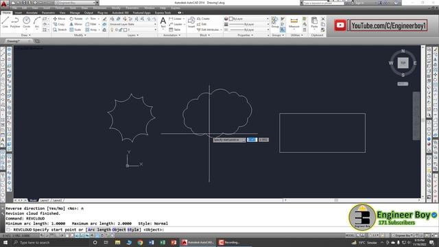 AutoCAD day-7 | how to use revision cloud in autocad смотреть онлайн