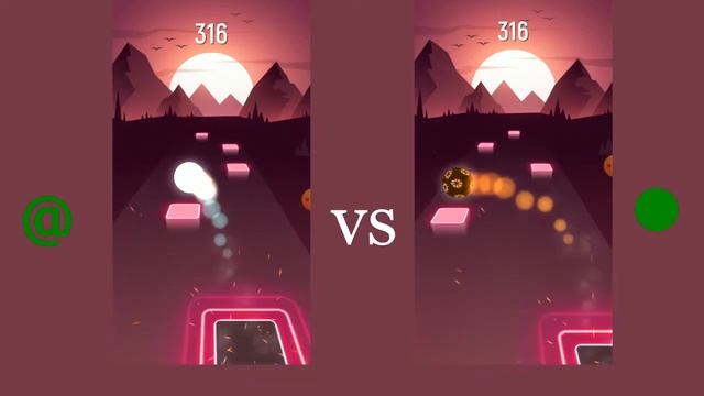 Tiles Hop Game @ vs Dot competition смотреть онлайн