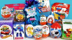 15 Киндер Сюрпризов, Unboxing Kinder Surprise МИМИМИШКИ, Король Лев, МАШИНКИ, Robocar Poli, Disney
