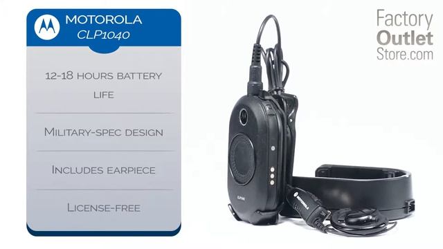 Motorola CLP1040 Two-Way Radio смотреть онлайн