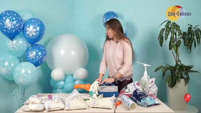 Урок 133. Большой снеговик из воздушных шаров смотреть онлайн