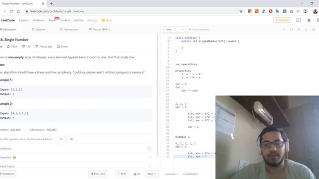 136. Single Number [Java] - Leetcode смотреть онлайн