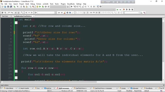 How to implement matrix Addition,Subtraction,Multiplication and transpose смотреть онлайн