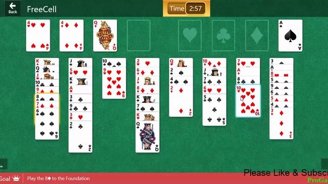 Microsoft Solitaire Collection | Card Games | FreeCell | Daily Challenge Hard Level 9 April 2017 смотреть онлайн