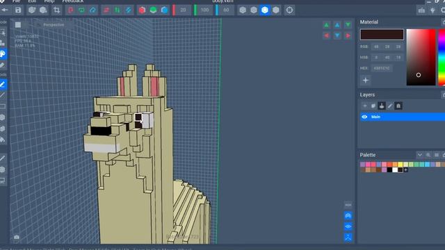 VoxEdit создаю альпаку , животные, реалтайм под музыку. смотреть онлайн
