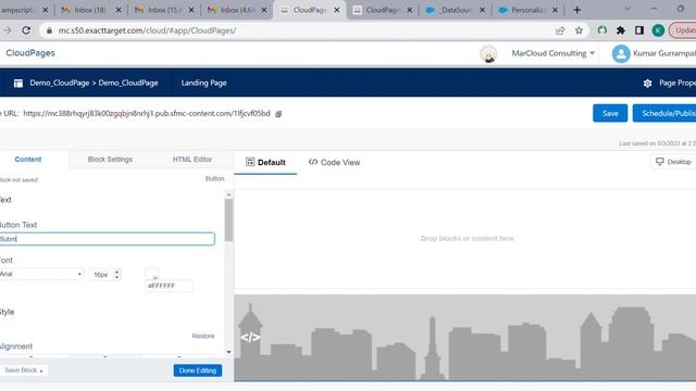 Marketing Cloud CloudPages Demo: How to Create Your First Landing Page смотреть онлайн