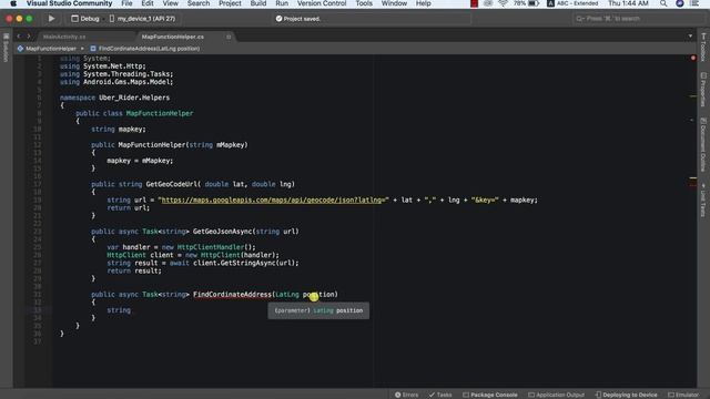Xamarin Uber Clone - Find Place Address Using Geocoding API смотреть онлайн