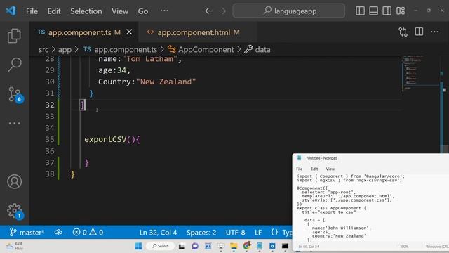 Angular 14 ngx-csv Example to Export JSON Data to CSV File & Download it inside Browser Using TS смотреть онлайн
