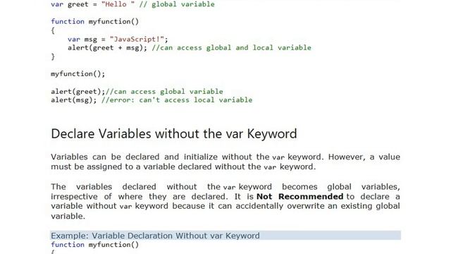 JAVASCRIPT VARIABLES смотреть онлайн