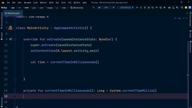 Get the current time in milliseconds in Kotlin смотреть онлайн