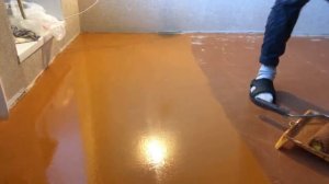 Покраска пола. На основания Двп. Заключительная покраска)) Приятного просмотра))