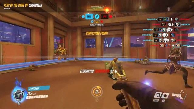 Overwatch - McCree Play of the game - High noon 4 kills on LiJang Tower смотреть онлайн