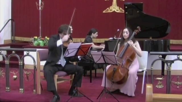 Sima Trio plays A. Babadjanian: Trio in f# minor mov III allegro vivace смотреть онлайн
