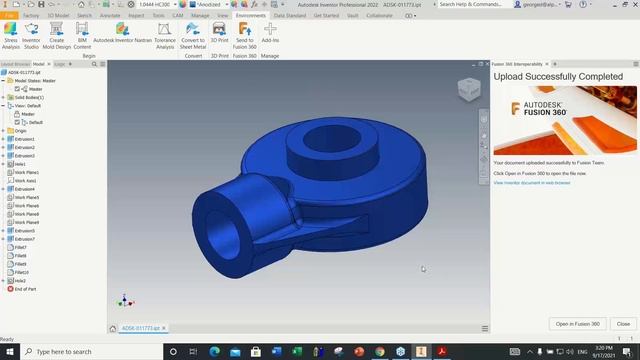 Inventor 2022 – Fusion 360 Interoperability смотреть онлайн