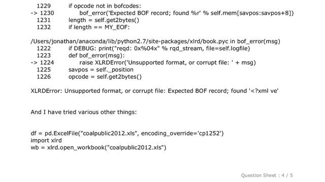 Pandas : Read Excel XML .xls file with pandas смотреть онлайн