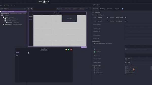 01 - Glade Gui - Designing the gui with Glade