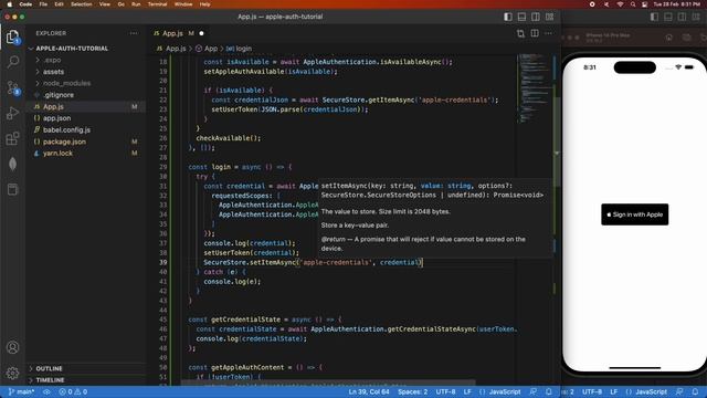 How to Add Apple Authentication to Your Expo React Native App and Store Token using Secure Store смотреть онлайн